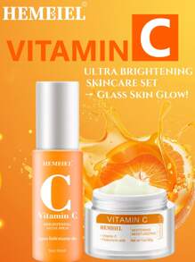 HEMEIEL Vitamin C & Collagen Moisturizing And Brightening Facial Spray,Repairs Dry Skin,Vitamin C & Collagen Face Toner For Relieves Redness And Itching Due To Dryness
