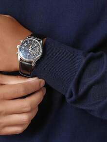 Áo len cổ lọ tay dài màu trơn tối giản cho nam, mặc thường ngày, mặc thu đông - Màu xanh hải quân - Xem 4