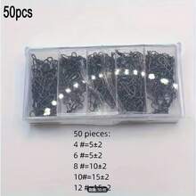 50/100PCS Set Of Fishing Connector Rotating Interlock Pin Fast Rolling Rotating Hook Bait Carp Fishing Accessories