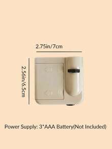 1pc LED Mini Plastic Projector, Interesting Starry Sky Home Projection Device - Beige - View 9