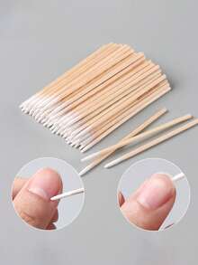 1000支/500支/300支/100支超细尖头清洁棉签，微型精密清洁棉签，眼线修正清洁棉签，遮瑕膏清洁棉签，指甲细节清洁棉签，眉毛精密清洁棉签，口红清洁棉签，卸妆尖头清洁棉签，精密清洁棉签，小面积清洁棉签，适用于耳鼻清洁、化妆和个人护理、指甲尖清洁，多功能美容工具 - 彩色 - 查看 3
