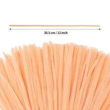 100/200pcs Golden Yellow Orange Pipe Cleaner + 1pc Step-By-Step Video, Golden Orange Pipe Cleaner For Craft Foldable Chenille Rod Pipe Cleaner, Orange Chenille Stems, Valentine's Day, Ramadan Christmas Craft Pipe Cleaner For DIY Craft And Cleaning, Chenille Stems, Home Handmade Decorations, Flexible And Durable DIY Art And Creative Handicraft Project Decoration, Can Be Used As Graduation - Multicolor - View 4