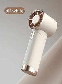 1 件男女通用纯色 USB 可充电大功率迷你手持风扇，适合送礼、夏季户外旅行沙滩运动居家办公日常使用