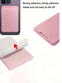 1pc Cell Phone Back Sticker Card Case Sticker Type Machine Card One Convenient Travel With Cover Anti Fall Off Back To School To Start School Convenient Compact Business Travel For Women Wallet Mini Wallet Purse Wallet Magsafe Wallet Card Wallet - Multicolor - View 8