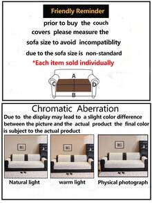 1件装四季通用沙发垫套，现代简约防滑双层防水沙发座垫，防尘可水洗，柔软不褪色，宠物友好，适用于L型及1/2/3/4座沙发，可用于卧室、办公室、客厅。 - 灰色 - 查看 12