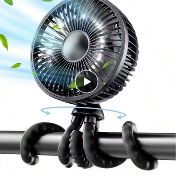 Baby Kinderwagen Fan Wiederaufladbare Batterie Betrieben Tragbare USB Fan Mini Handheld Clip Auf Fan für Auto Sitz Krippe Kinderwagen Zubehör