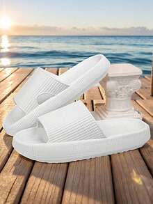 Comfortable Slippers For Women, Summer Outdoor/Indoor House Bathroom Non-Slip Durable Couple Home Slippers, Men Sandals