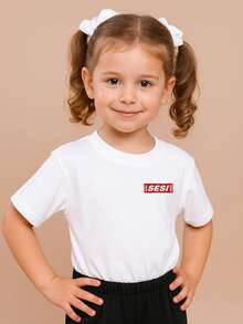 SESI Uniform Unisex Children's T-Shirt School Uniform 2024 - White - View 1