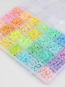 3200 Pcs Clay Beads Bracelet Beading Kit,Friendship Bracelet Kits Flat Beads For Jewelry Making, Polymer Heishi Beads Set For Bracelet Necklace DIY Crafts