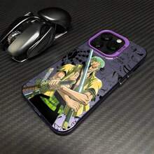 bandai Funda de teléfono con diseño de Luffy de One Piece para 16, 15, 14, 13, 12, 11, Pro Max, X, XR, XS Max, 8, 7 Plus, con acabado mate y dulce