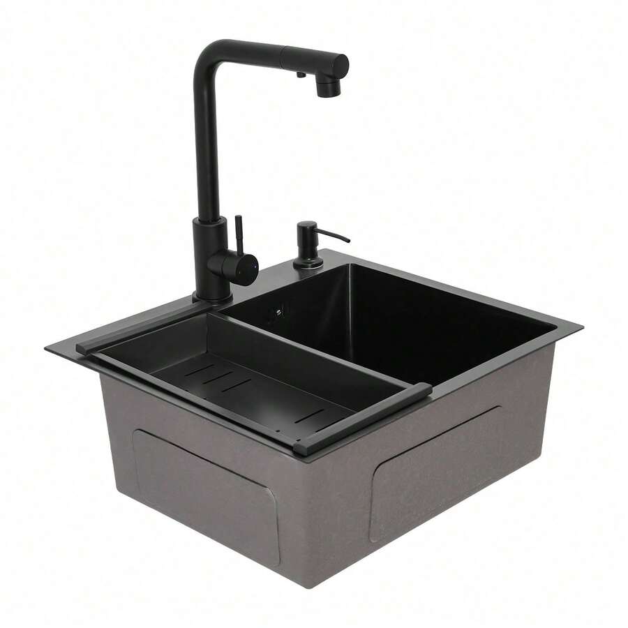YUNRUX Kitchen Sinks - Black - View 1