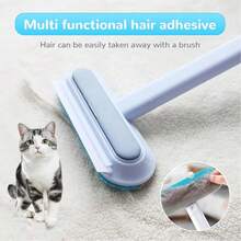 1pc Multi-Functional 4-In-1 Pet Brush, Two-Way Felt Removal Design, Washable For Easy Cleaning, For Pet Cat And Dog Hair Removal, Carpet, Bed, Clothing And Glass Cleaning, Pet Cleaning Suppliescachorro Feliz