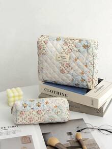 حقيبة مكياج بيج، نمط ملون مجزأ، حقيبة تخزين للسفر، تخزين منزلي، حقيبة تخزين متعددة الوظائف سعة كبيرة، حقيبة مكياج للبنات، حقيبة تخزين مستحضرات التجميل، حقيبة مكياج جميلة للعناية بالبشرة، حقيبة مكياج، صندوق مكياج، حقيبة تخزين المجوهرات، حقيبة فرش، حقيبة فوط صحية، حقيبة سماعات الرأس، محفظة، حقيبة نظارات، هدية عيد الميلاد، هدية عيد الأم، موسم العودة إلى المدرسة، حقيبة طالب، حقيبة ضروريات السفر للمدرسة والعطلات، حقيبة سفر للنساء'