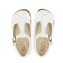 Girls Doll Shoes Classic Retro Flats Wedding Party Round Toe Comfortable - Màu be - Xem 3