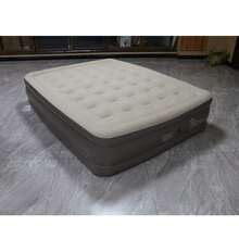 Colchón Inflable Matrimonial Conbomba De Aire Eléctrica Recargable 4000mah Color Beige Hasta 500kg De 200cm X 150cm X 25,campingcolchon Inflable King Size - Beis - Ver 10