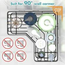 1pc Heavy-Duty 304 Stainless Steel Bathroom Shelf Set - 16'' No-Drill Shower Caddy & Bathtub Organizer, Rustproof Wall Mounted Storage Shelf With Adjustable Levelers, Large Capacity Water-Resistant Over-The-Tub Spa Decor For Bath/Tile/Wall - Multicolor - View 8