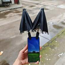 Clip Phone Umbrella For Sun - Cell Phone Umbrella Sun Shade Suction Cup Stand, Mobile Phone Holder Compatible With IPhone, Android Phone, Gift For Birthday, Family, Friends, For Summer Holiday Outdoor Beach Travel Phone Stand, Phone Accessories - 彩色 - 查看 4