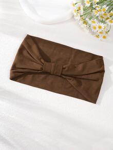 1件复古水钻芙蓉花发带，时尚女士运动发带，时尚运动头巾发饰，秋冬度假装扮时尚发带，优雅围巾女士头巾柔软头巾 - 彩色 - 查看 7