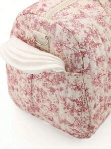 大号复古粉色波士顿包，适合存放各种旅行用品，是必备的旅行配件，例如洗漱包、化妆包、沙滩包、度假必备品、书包、旅行必备品，也适合宿舍、浴室、行李箱和其他场合，是女性旅行者的理想选择。 - 彩色 - 查看 6