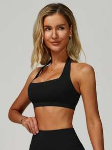 MASKERT Women's Tank Top, Sports Vest, Yoga Suit Vest, Tight Fitting Running Exercise Vest, High Elasticity Fitness Vest, Comfortable And Skin Friendly For Home Leisure - màu đen - Xem 4