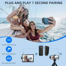 Microphone Cravate Professionnel Sans Fil Pour Smartphones, Microphone À Pince Plug & Play Avec Étui De Chargement, Micro Sans Fil Pour Enregistrement Vidéo/audio, Enseignement, Interviews