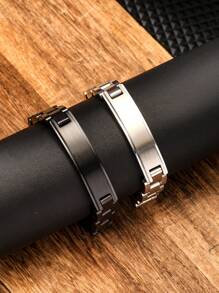 Watch Link Stainless Steel Bracelet For Man, High Quality Durable Men's Jewelry, Men's Gifts, Casual Business Party Accessories