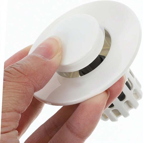 1pc Sink Drain Stopper, Bathroom Sink Drain Plug Replacement, Anti-Clogging Filter, Easy To Clean Push-Down Stopper