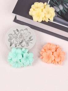 1 khuôn nến hình hoa sứ (màu ngẫu nhiên), khuôn silicon, khuôn làm xà phòng và đá, khuôn trang trí hoa bằng nhựa thủ công tự làm. - nhiều màu - Xem 3