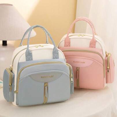 Bolso multifuncional de mamá, de mano, mochila, de hombro, bandolera, bolso de pañales