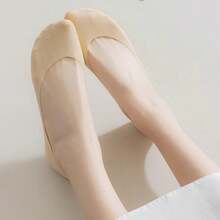 Of Boat Socks Solid Color Summer Thin Shallow Invisible Non-Slip Does Not Fall Off The Heel Socks Ice Silk Is Versatile Christmas Gift - Mouldless - View 8