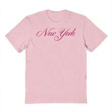 Social Collective New York Graphic Light Pink Unisex Cotton Short-Sleeve T-Shirt - Hồng - Xem 1