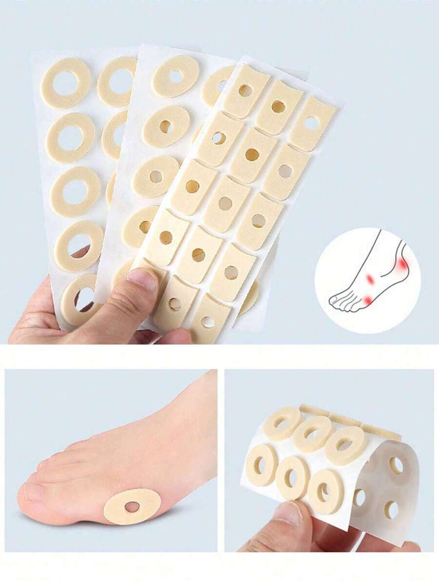 Toe Sticker Callus Pad,Callus Cushion Foam Padding With Water-Resistant Self-Stick Adhesive, Protects Foot, Heel And Toes From Rubbing And Friction,Pain Relief From Shoe Pressure,Corn Cushions Corn Pads Tape Adhesive Pads Blister Prevention Pads Callus Cushions Anti Wear,Nail Care Tools,Foot&Hand Care