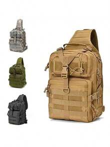 Backpack Tactical Bag Shoulder Bag Fashion Various Colors - xanh quân đội - Xem 6