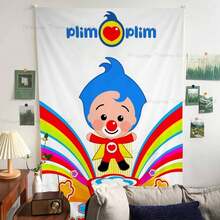 1pc Plim Plim Anime Tapestry Hippie Flower Wall Carpets Dorm Decor Wall Hanging Home Decor - z3 - 查看 2