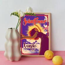 1 件 Lorde 海报印刷品 _ 艺术家海报 _ 流行音乐礼品 _ 流行音乐海报印刷品帆布画房间装饰墙面艺术客厅装饰办公室装饰卧室装饰厨房装饰浴室装饰墙面装饰家居装饰海报无框