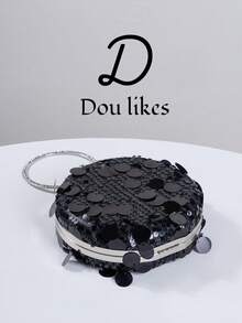 Women's Shiny Sequin Handbag, Sequin Bag, Party Bag, Women's Party Dress, Evening Bag, Party Accessories, Wedding Supplies, Women's Elegant Handbag