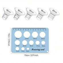 10pcs Flange Adapter Kit, Includes 13/15/17/19/21mm Silicone Breast Pump Flange Inserts, Fits 24mm Electric Breast Pump Flanges, Essential Breastfeeding Accessories For New Moms - Multicolor - View 5