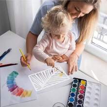 18Pcs Stencils For Crafts Painting  Cake Stencils Decorating Texture Stencil Background Stencil Leaf Floral Tree Templates For Painting On Wood Furniture Card Canvas Paper Scrapbook-0162 - as pic - View 7