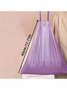 100pcs/Pack Scented Drawstring Trash Bags, Portable, Suitable For Home, Party, Events, Purple Color - 100pcs - View 5