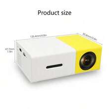 YG300 USB Mini Projector Portable Home Projector-Using A Travel Charger With A Power Of 30W Or More Can Yield A Better Picture Quality - Multicolor - View 9