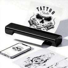 C80 Thermal Tattoo Stencil Printer, Wireless Tattoo Machine With 1 Roll Of Paper - Ideal For Tattoo Artists & Enthusiasts - Compatible With IOS, Android & Laptop, Inkless Mobile Printer For Office, Home, School