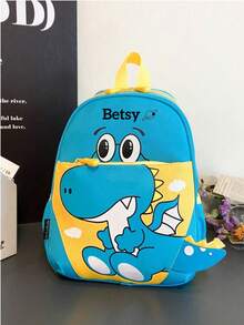 Customized Backpack With Personalized Name Or Holiday Message. Customize Your Own Backpack. Fashionable, Cute, Kawaii And Versatile Multi-Pocket Unicorn Dinosaur Three-Dimensional Printed This Is A Lightweight Backpack, Very Suitable For Girls - Suffix - View 3