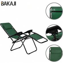 Bakaji Sedia Poltrona Giardino Con Cuscino Gravita Zero Pieghevole Acciaio Salvaspazio Tubolari Acciaio Reclinabile Tessuto in Oxford, Mare Spiaggia Piscina Arredo Esterno