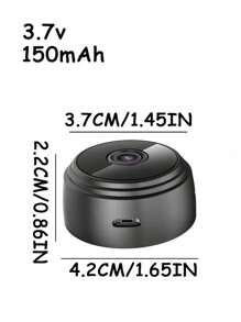Mini Câmera de Vigilância, Pequena e Compacta, Para Visualizar a Situação em Casa a Qualquer Momento, Sistema de Monitoramento Residencial, Estilo Magnético Sem Fio, Pode Ser Instalada em Qualquer Lugar! 3,7V 150mAh