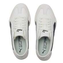 Puma 女鞋低筒休閒鞋 Bella UT LEA 板鞋低筒繫帶輕便舒適日常戶外旅遊鞋405256-01 - 暖白-黑色 - 查看 4