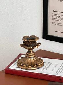 一套复古法式古董烛台/烛托，高端家居艺术烛台底座，适用于烛光晚餐装饰、餐桌装饰、书桌装饰、营造室内氛围、庭院装饰、情人节派对装饰、房间装饰、礼品装饰、婚礼餐桌装饰、生日庆典装饰、婚礼装饰、母亲节礼物、复活节装饰，绿色，餐桌装饰 - 彩色 - 查看 13