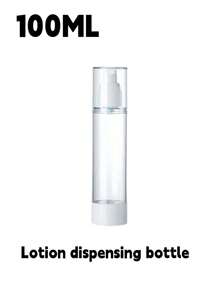 1pc Vacuum Press Bottle, 15ML/30ML/50ML/100ML, For Dispensing Lotion, Spray For Cosmetics, Skincare, Shower Gel, Shampoo And Perfume Travel Portable Empty Bottle