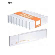 8pcs Drawer Divider, Adjustable Drawer Dividers For Clothes, Expandable Kitchen Drawer Organizer, Plastic Dresser Separators For Baby Clothes, 3.35"High, 10.91-20.67", Installed By Double-Sided Tape Decorations Autumn Decor Festival Decor Room Decor Home Decor Fall Decor Bedroom Decor - Multicolor - View 8