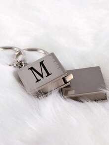 1 pieza Regla retráctil mini personalizada - Cinta métrica de acero inoxidable con llavero, nombre personalizable, colgante de herramienta de bolsillo, adecuado para manualidades, viajes o vuelta al colegio (Plata) - Multicolor - Ver 4