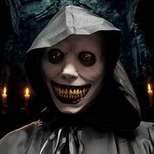 Halloween Solid Color Party Atmosphere Latex Mask,Christmas Party Wear - Multicolor - View 1